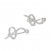 Cercei ear cuffs argint sarpe cu pietre DiAmanti AE2972-N-AS